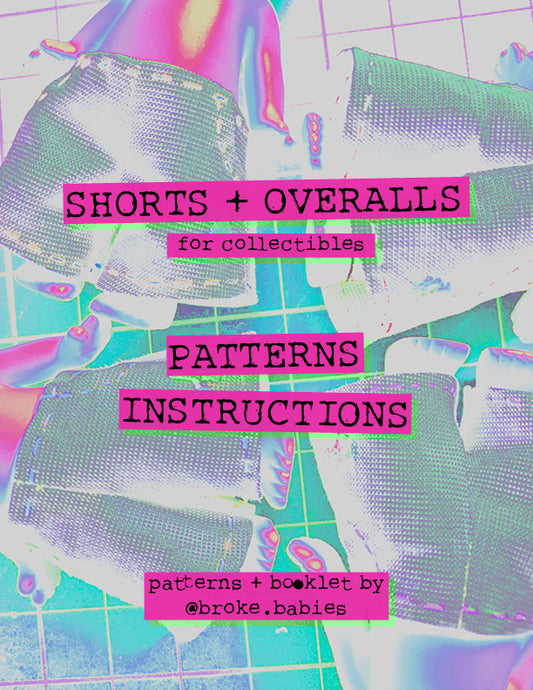 shorts + overalls for collectibles – pattern booklet